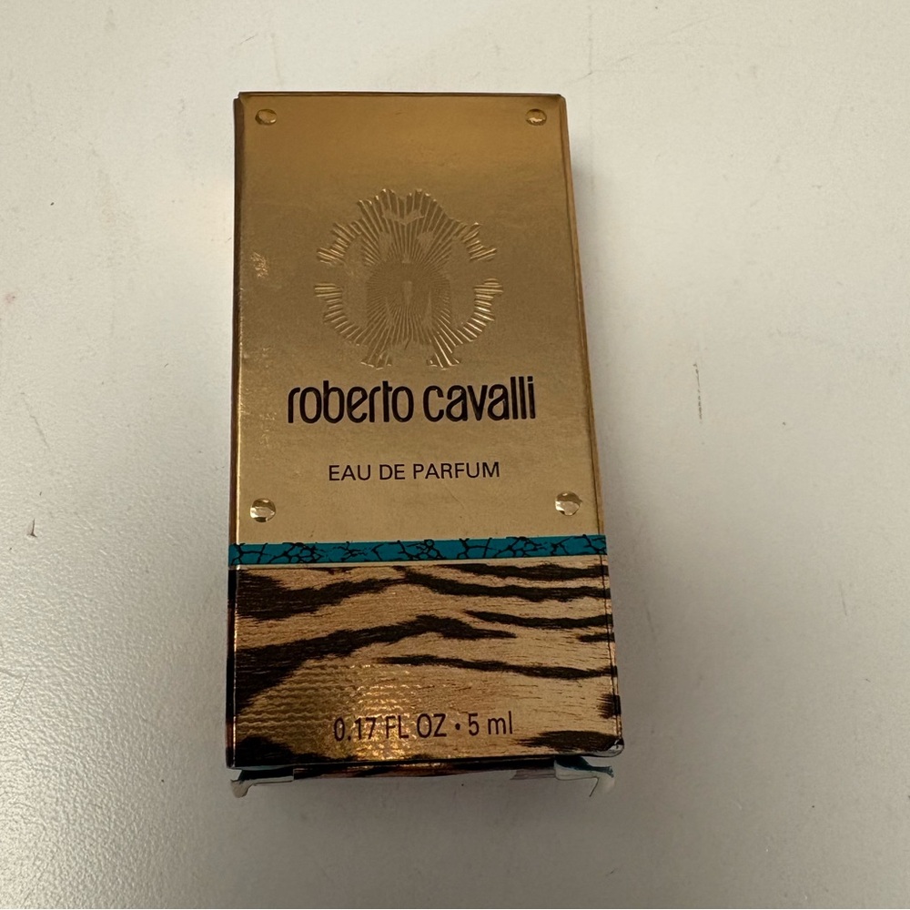 Roberto Cavalli Eau de Perfume Minin Bottle .17 FL OZ Made in France 5ml - Picture 1 of 4